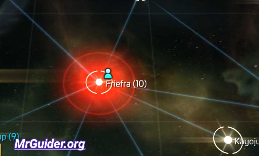 Star Trek Fleet Command Red Glowing System
