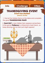 Hooked Inc Thanksgiving Event