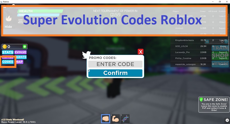 Super Evolution Codes Wiki 2021 July 2021 Roblox Mrguider - fandom roblox list of promocodes