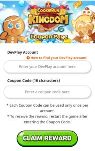 Cookie Run Kingdom codes for December 2023