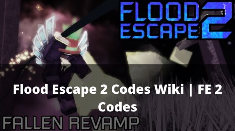 Flood Escape 2 Codes Wiki Fe 2 Codes New [april 2024] Mrguider