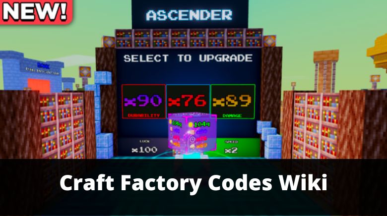Craft Factory Codes - Roblox
