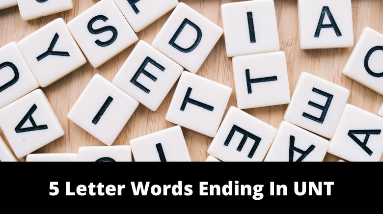 5 letter word ending with une