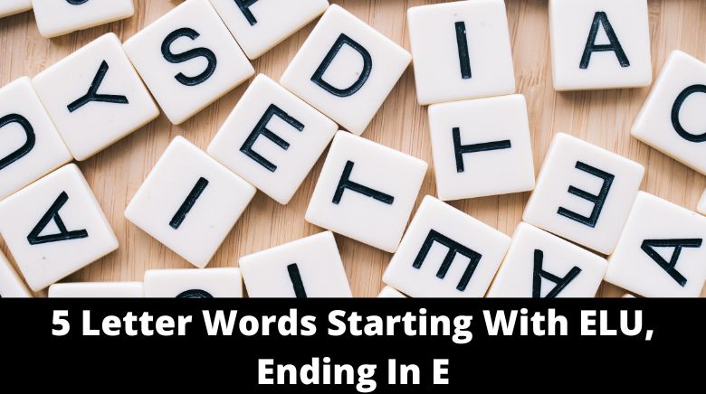 5 Letter Words Starting With ELU, Ending In E