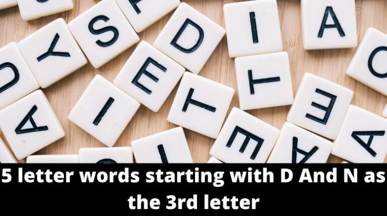 Words With D And N