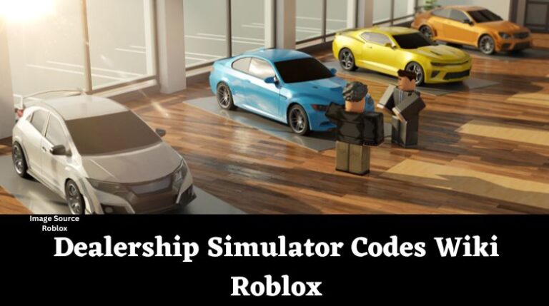 Roblox Car Dealership Simulator Codes 2023