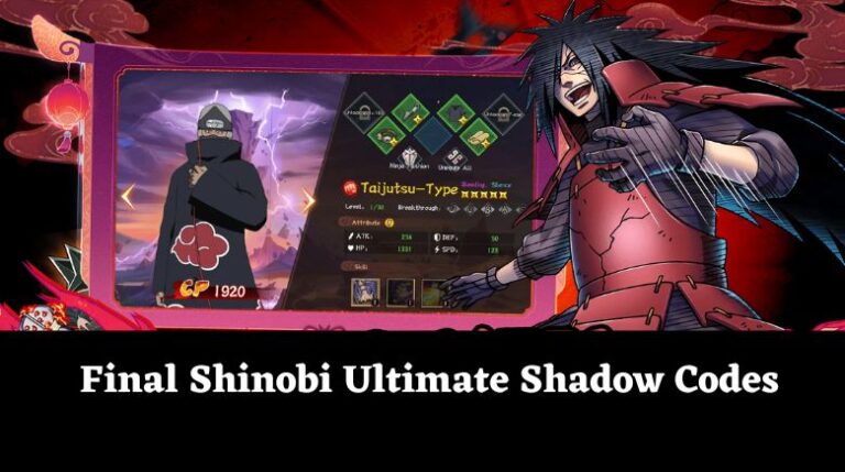 Final Shinobi Ultimate Shadow Codes Wiki | Gift Code [October 2024 ...