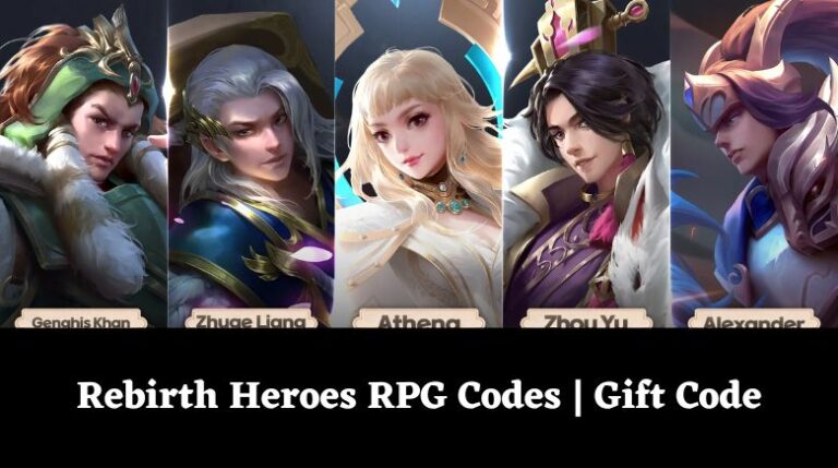 Rebirth Heroes Codes September 2024 UPDATED MrGuider   Rebirth Heroes RPG Codes Wiki Gift Code 768x429 