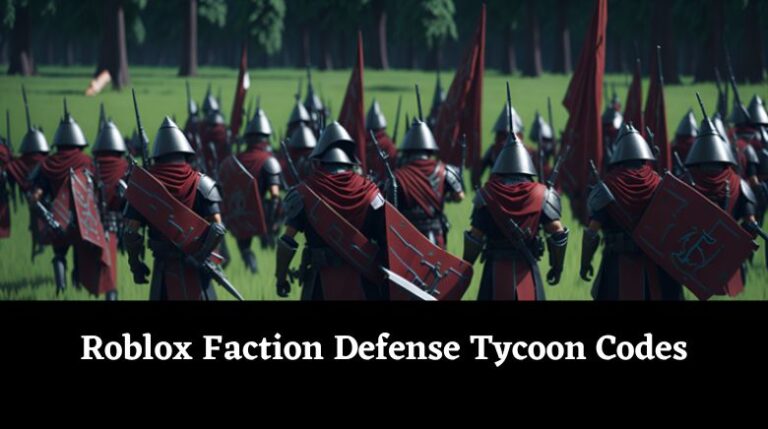 Roblox Faction Defense Tycoon Codes 768x429 
