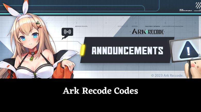 Ark Recode Codes