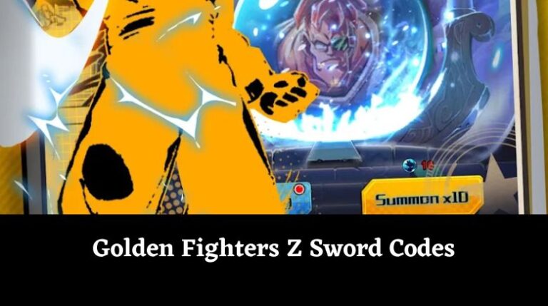 Golden Fighters Z Sword Codes October 2024 Zeni Orbs And More MrGuider   Golden Fighters Z Sword Codes 768x429 