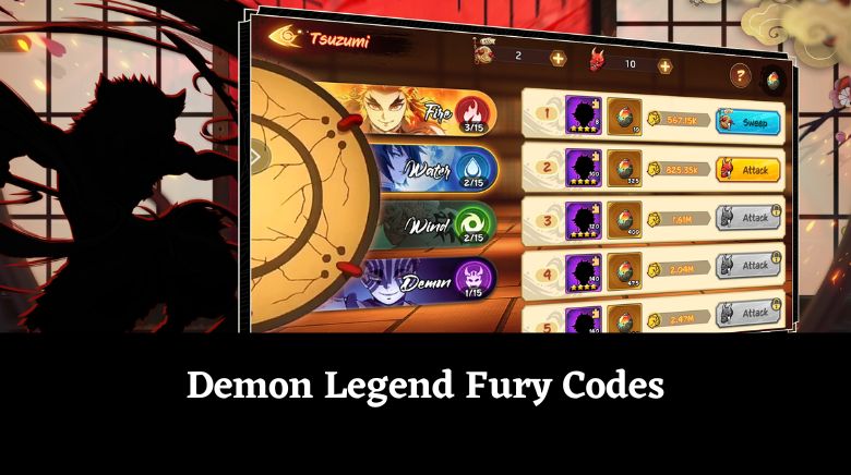 Demon Legend Fury Codes