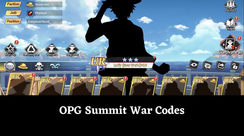 OPG Summit War Codes