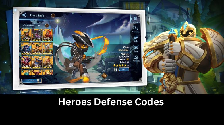 Heroes Defense Codes