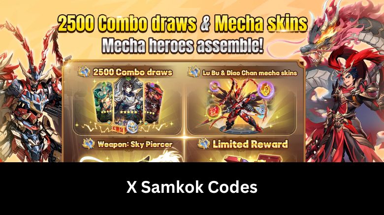 X Samkok Codes