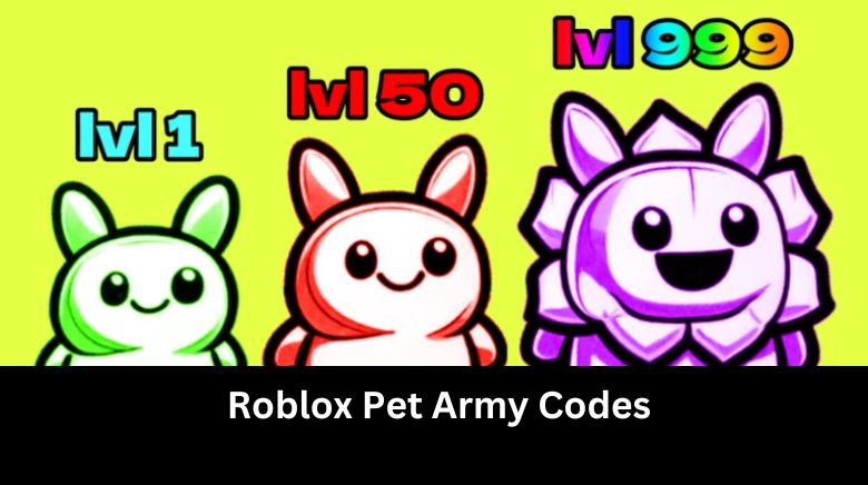 Roblox Pet Army Codes